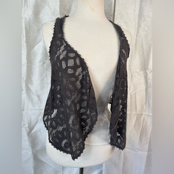 Forever 21 Jackets & Blazers - Lace Open-Front Vest